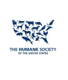 HSUS logo - the shape of the USA made up with images of animals